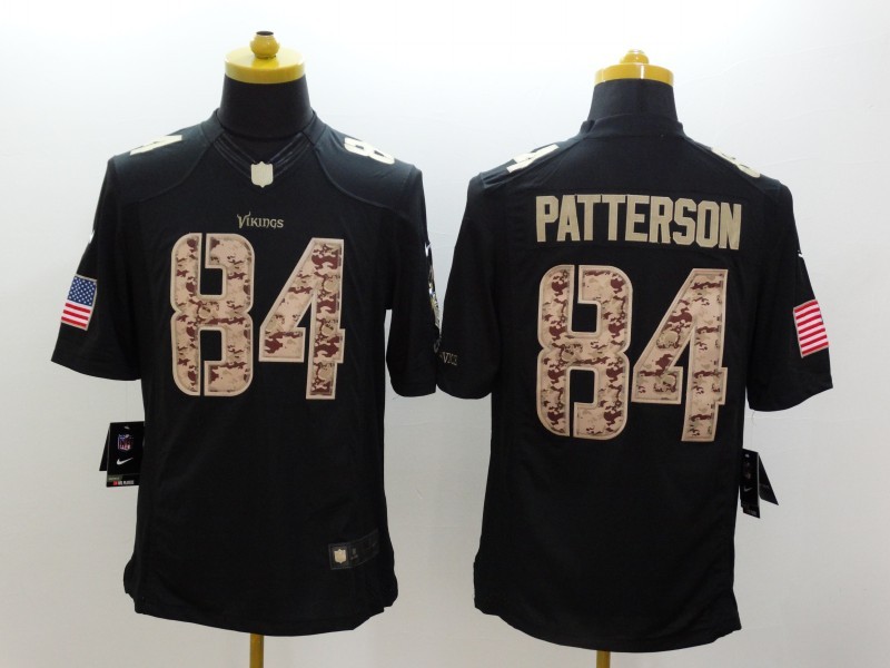 Men's Minnesota Vikings Cordarrelle Patterson #84 Black Jersey